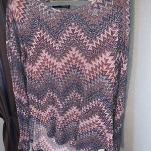 Almost Famous shimmer long sleeve shirt